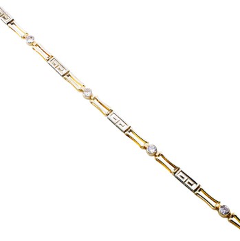 9ct gold Cubic Zirconia Bracelet